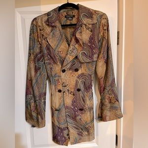 Etcertra  paisley jacket size 10